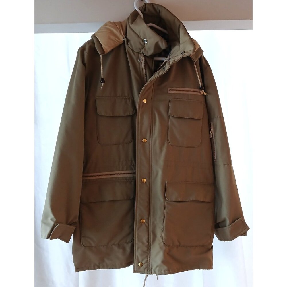 Canadian Trail By Squire 2 in 1 Winter Jacket Vintage Wool Blend Nylon Winnipeg